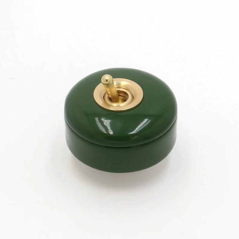 

110-250 В переменного тока, кулисный тумблер, ретро-керамический настенный выключатель, выключатель освещения