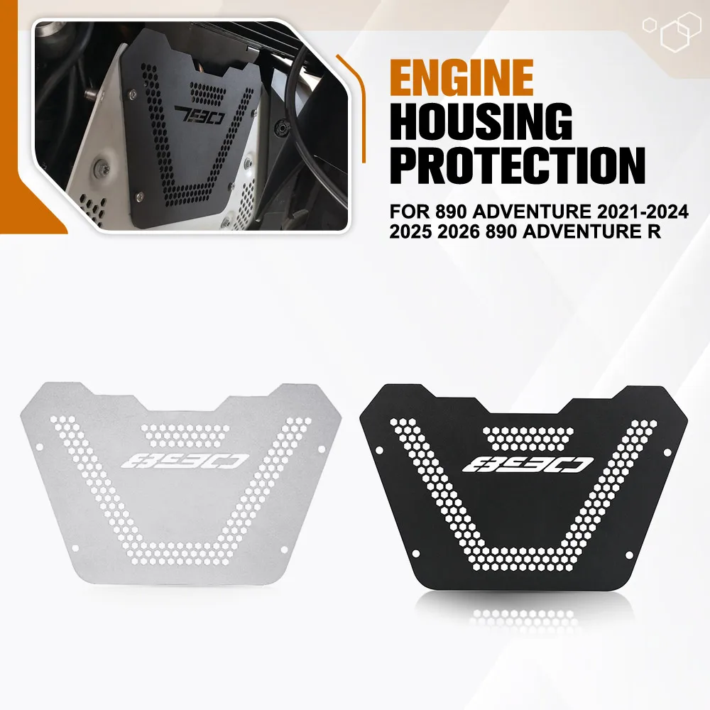 

For 890 Adventure 2021-2024 2025 2026 890 Adventure R Engine Cover Fan Protector Radiator Guard Engine Protection Grille 890 ADV