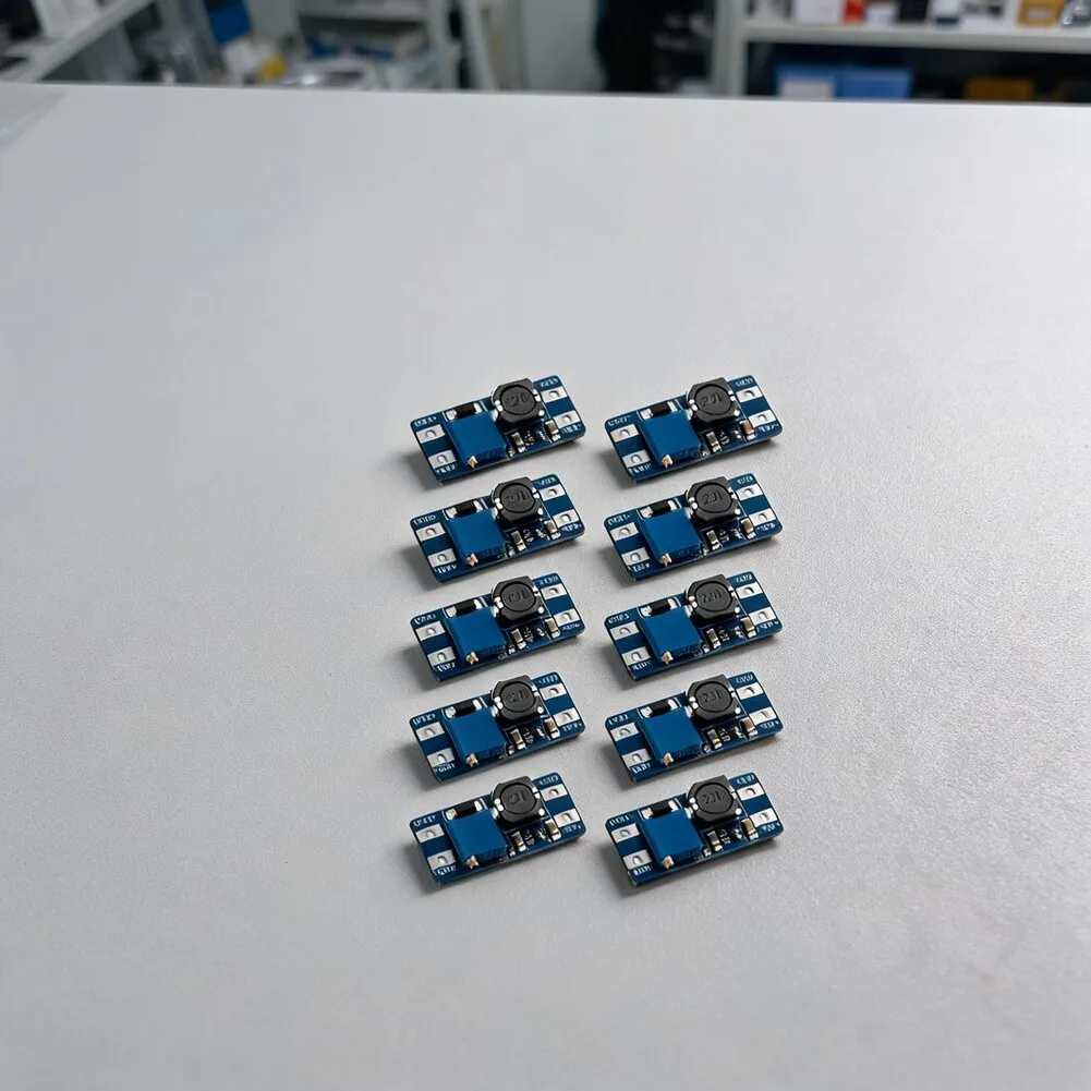 10pcs DC-DC Step Up Module with Precision Potentiometer for Fine Tuning Output Voltage in Embedded Systems and Portable Devices