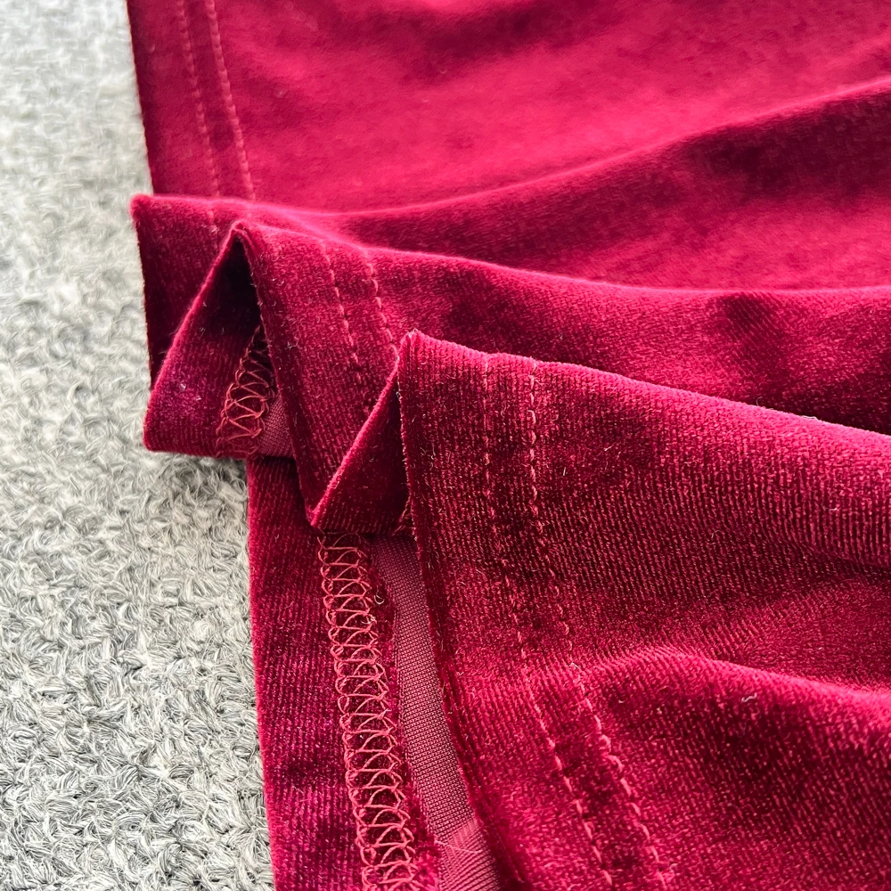 Abito sexy elegante in velluto tridimensionale a maniche lunghe Abiti autunno francese vintage abbigliamento donna