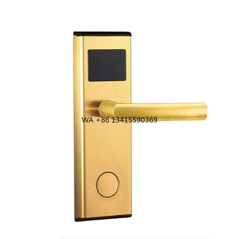 

Tediton Hotel Door Lock System Price Gold Nfc Hotel Style Card Key Door Lock Electronic Lock for Hotel
