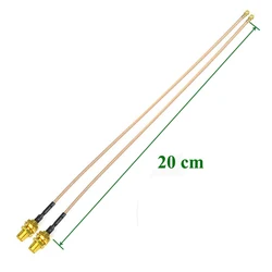 RF UFL(IPEX/IPX) Mini PCI to SMA Female Pigtail Antenna Wi-Fi Coaxial RG178 Low Loss Cable splitter WiFi Router Gateway Wireless