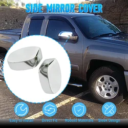 Side RearView Mirror Cover Caps For 2007-2013 Chevy Silverado/GMC Sierra Chrome Car Styling Accessories