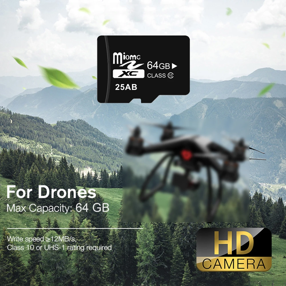 메모리 카드 64GB 32GB 16GB Class10 U3 A1 속도 최대 60 메가바이트/초 4K 풀 HD 미니 스토리지 카드 TF 플래시 카드 자동차 카메라 PC 전화