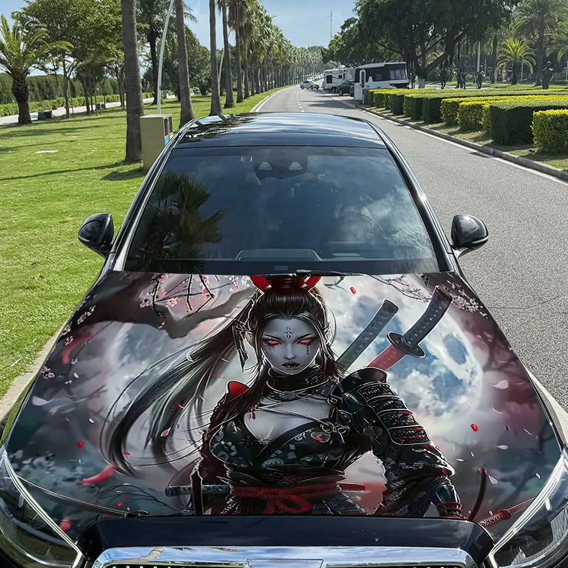

Female Warrior Car Hood Stickers,Car Decoration Stickers,SUV And Truck Stickers,Car Parts,High-quality Gifts For Car Enthusiasts