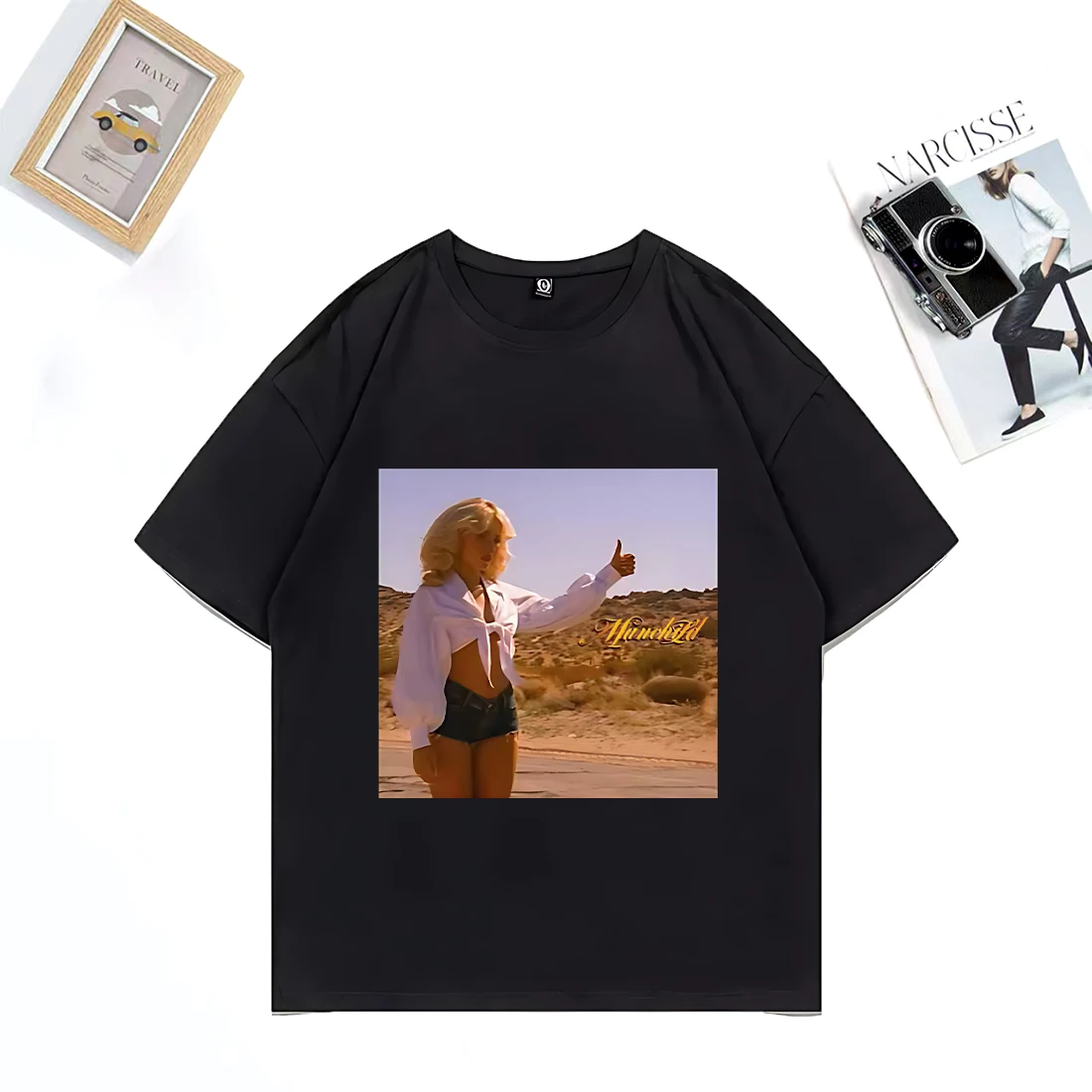 

Sabrina Carpenter Song Manchild TShirt 2025 vintage Men women's Clothing Retro Fashion High Quality Cotton short sleeve TShirts