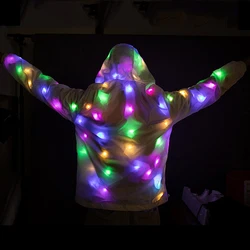 LED Glowing Clothes Performance Light Up Clothing Jacket Pants Concert Night Show Dance Costume Lady Luminous Clothes Costumes
