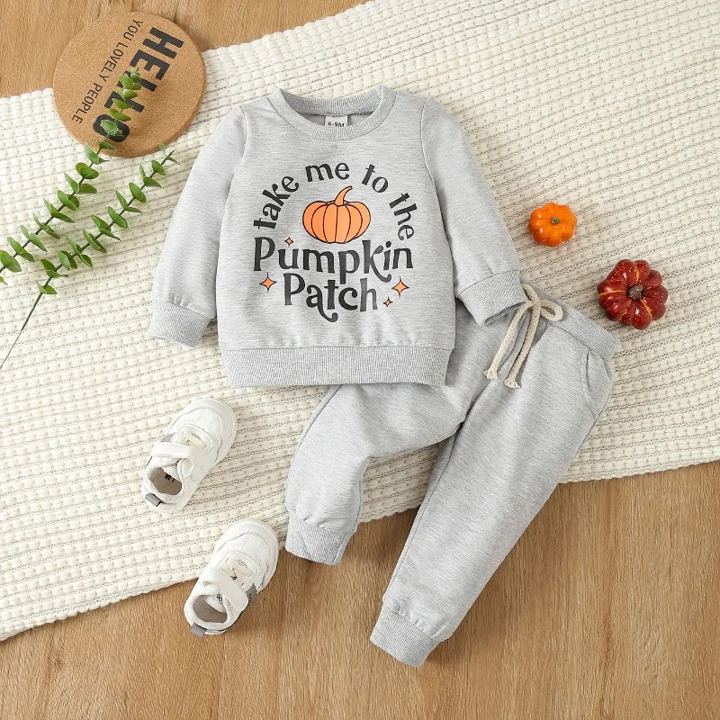 Newborn Infant Toddler Baby Boys Romper Outfit Set White Spooky Season Print Sweatshirt And Checkerboard Ghost Pants 0 36M