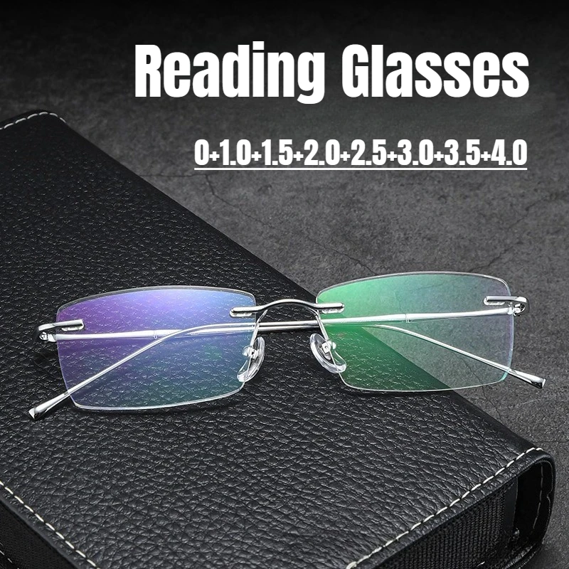 

Ultra-Lightweight Unisex Fashion Metal-Frame Reading Glasses High-Definition Blue Light Blocking Reading Glasses for Presbyopia