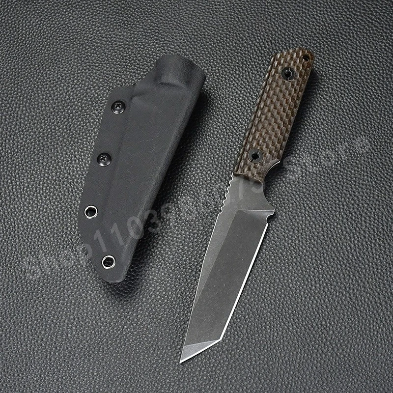 

DB Straight Blade Knife 8Cr13Mov Blade G10 Handle Outdoor Camping Fishing Self-defense Knife Essential Tools Men's gifts