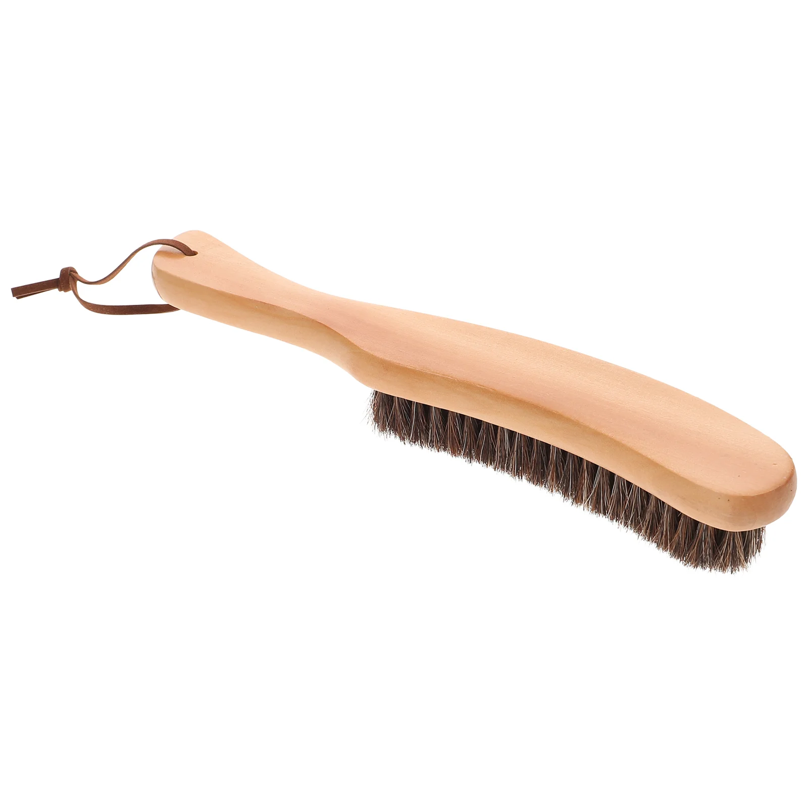 

Horsehair Duster Wooden Handle Brush: Hand Broom Bench Brush for Furniture Clothes Coat Suit Cleaning Car