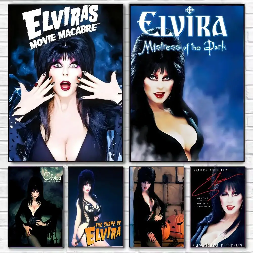 Elvira Mistress of the Dark Poster HD Art Decorative Wall Art Waterproof Home Décor for Living Room Bedroom Café Stylish Gift