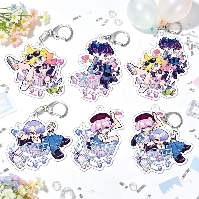 IN Stock Original System Polyurethane AND Polyester STOCKING with GARTERBELT Acrylic Pendant Keychain Anime Collectible Gift 6CM