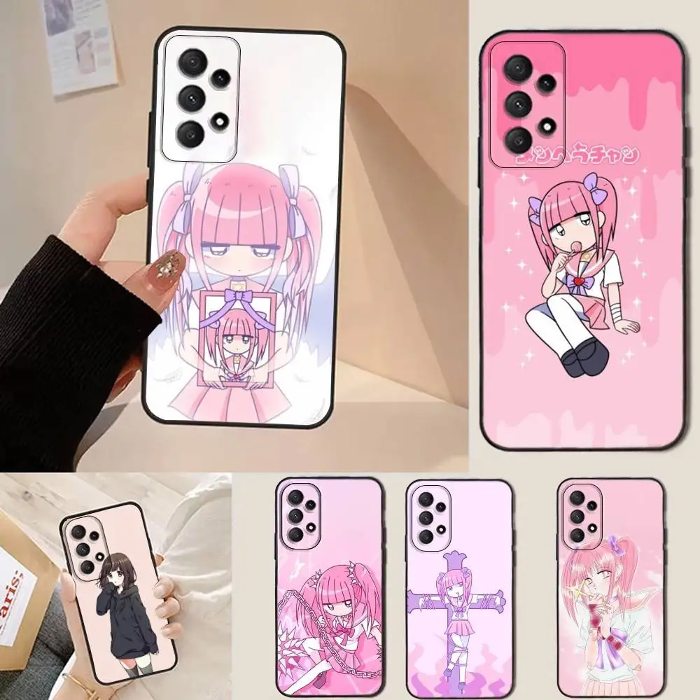 

Menhera Chan Phone Case For Samsung Galaxy A13,A21s,A22,A31,A32,A52,A53,A71,A80,Soft Black Shell