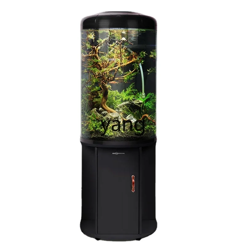 

LTT Living Room Half Cylinder Small Change Water New round Fish Globe