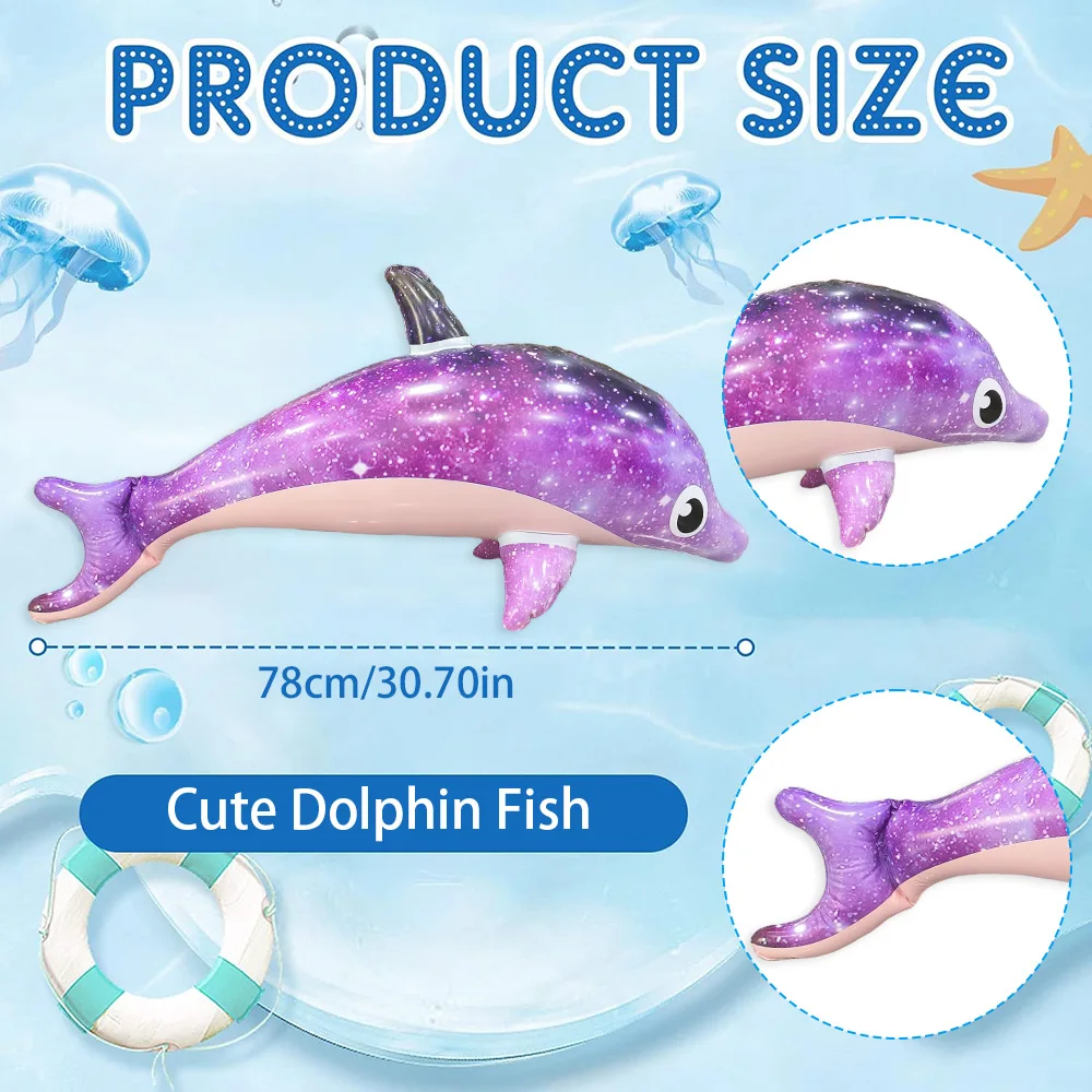 水泳用の膨脹可能なイルカのおもちゃ,ビーチプール,ウォータースポーツギフト,1個
