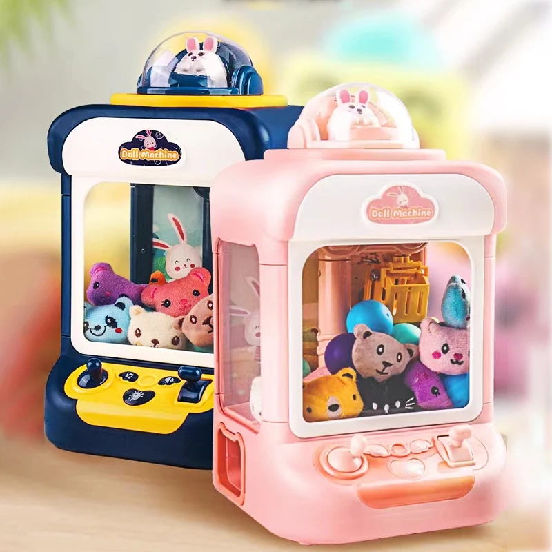 

Automatic Claw Machine Doll Machine Children Operated Play Game Music Mini Claw Catch Toy Small Clip Doll Machine for Kids Gift