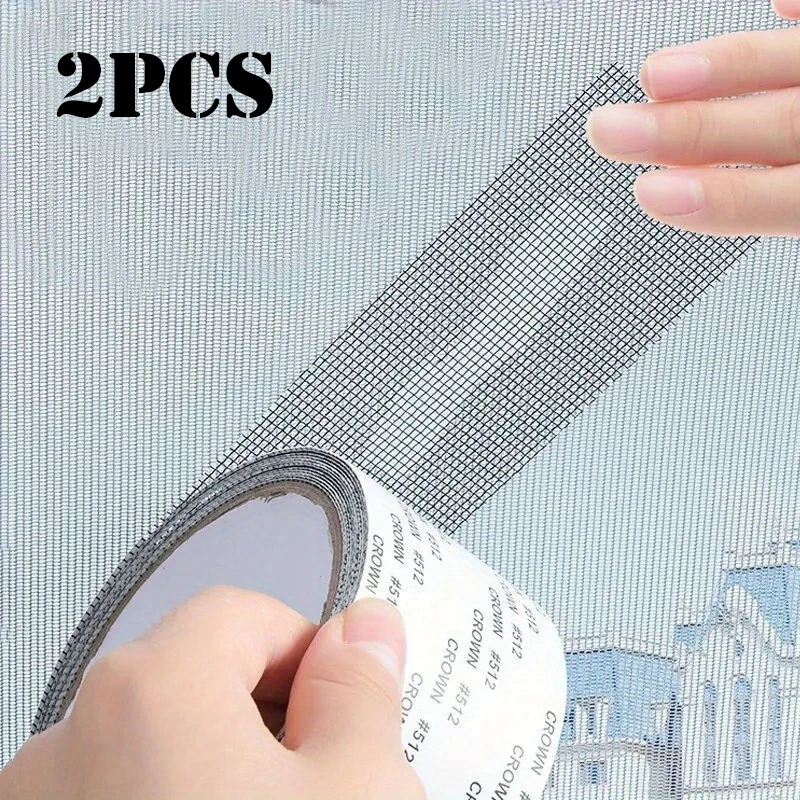 1/2pcs Window Screen Repair Kit Tape for Window Screen and Screen Door Tears Holes Strong Adhesive Tape Fiberglass Covering mesh