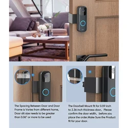 Anti-Theft Video Doorbell Door Mount Video Camera Doorbell Mount For Apartment Renters Home, Fit For Doorbell Camera