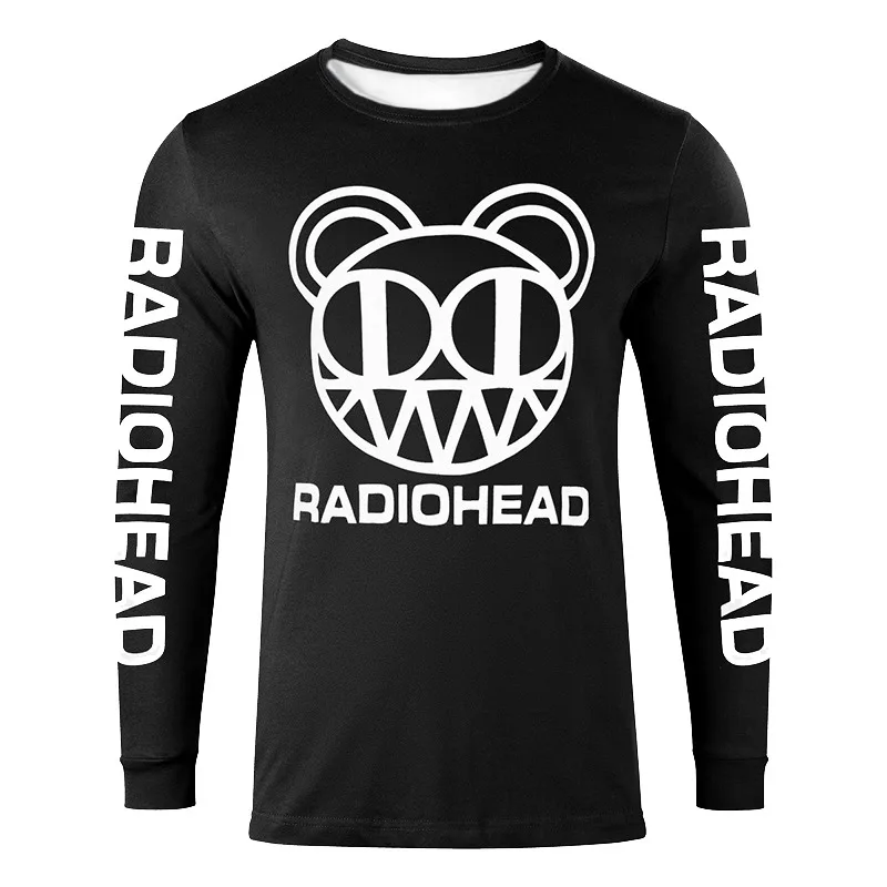 جديد الخريف/الشتاء 3D مطبوعة راديو قائد الدب الفرقة تورنت الثقيلة المعادن روك مطبوعة قمة الموضة العصرية