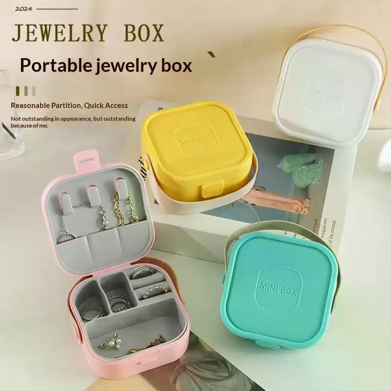 

Портативная коробка для хранения ювелирных изделий, органайзер для путешествий, футляр для ювелирных изделий, ПП, серьги, ожерелье, кольцо, органайзер для ювелирных изделий, дисплей