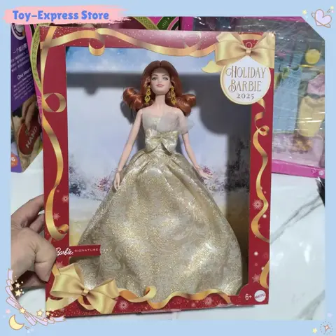 Barbie Doll Toys 2025 Holiday Collection Series Toys Playing House Barbie Princess Doll Girl Kids Toys Children Birthday Gift