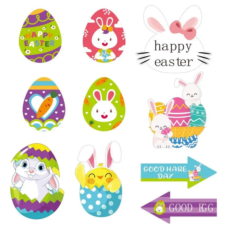 Easter Photoshoot Props 28PCS Photo Booth Props Kit DIY Bunny Egg Easter Party Favors Supplies Easter Decorations For Kids child