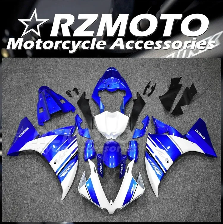 

New ABS Motorcycle Bike Whole Fairings Kit Fit for YAMAHA YZF - R1 2012 2013 2014 12 13 14 Bodywork set Blue White