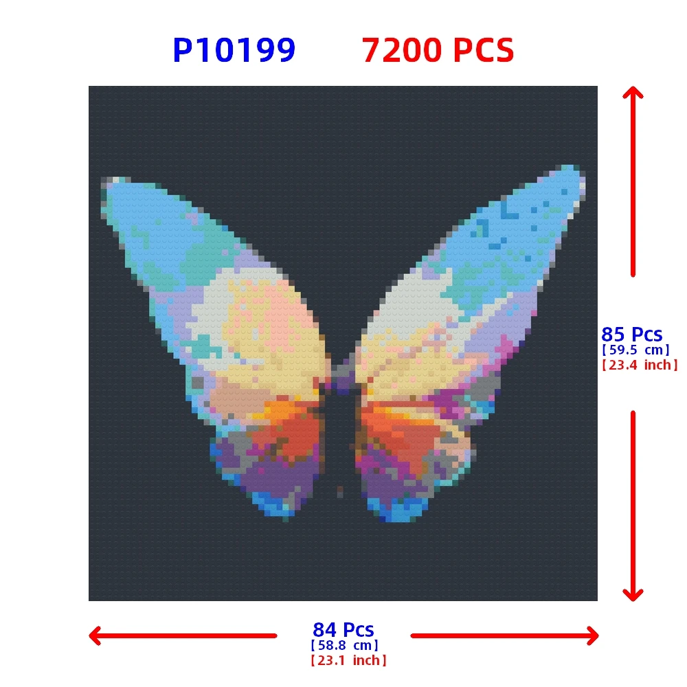 Diy Building Blocks Painting Butterfly Mosaic Pixel Art Photo Custom Home Decor Decoration Birthday Christmas Gifts Girlfriend