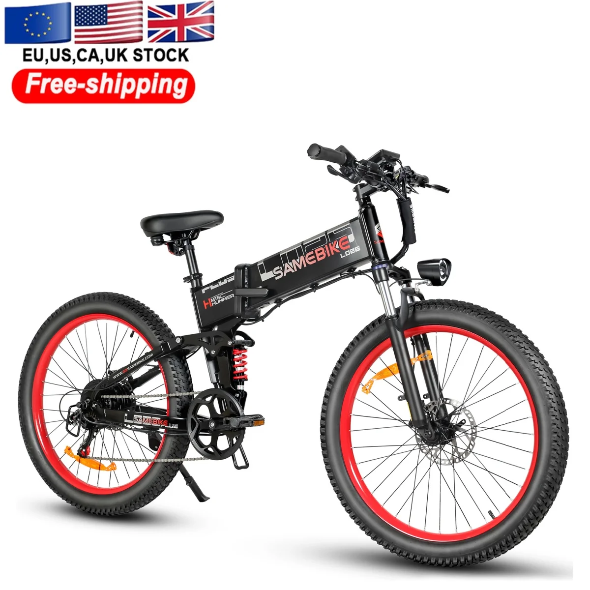 

1000D 48V складной электровелосипед Mtb электрический велосипед мотор Ebike 26 дюймов складной электрический велосипед с толстыми шинами