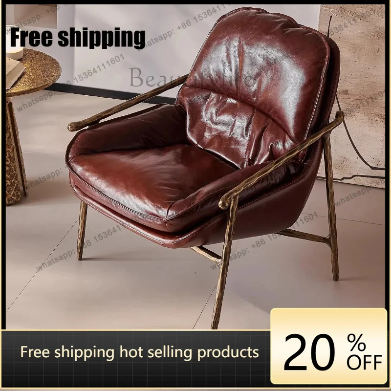 Factory Direct 56Medieval hand-forged sofa chair Medieval solid carbon steel leisure chair