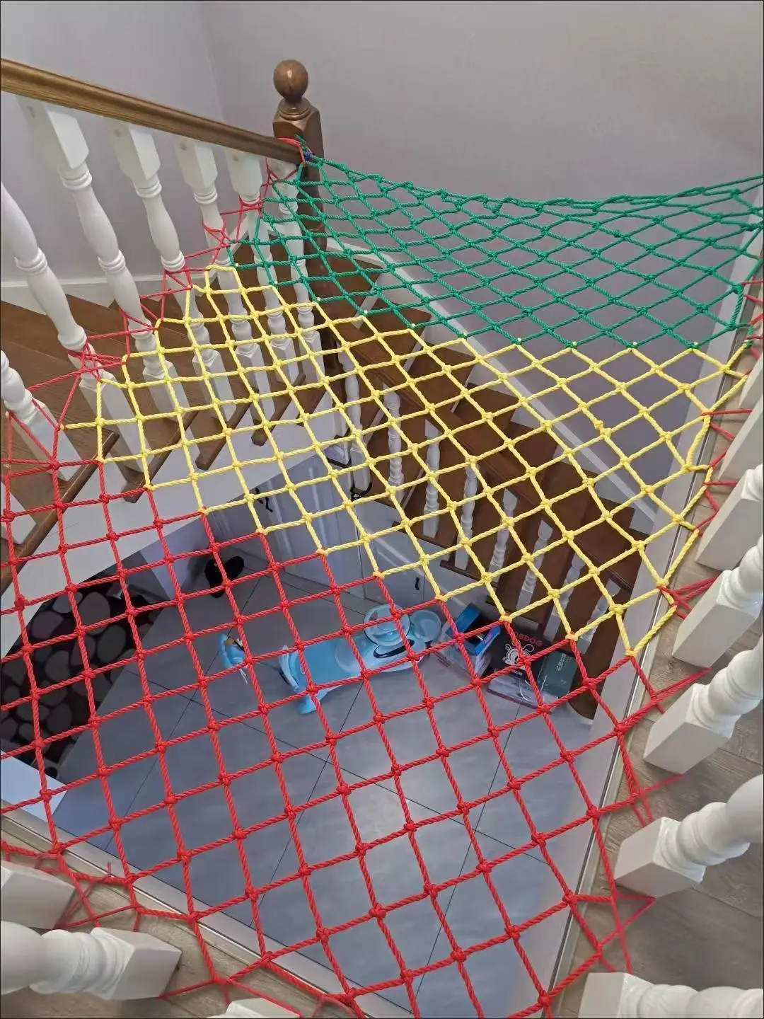 Colorful Nylon Mesh Child Safety Net Anti Falling Net Balcony Window Staircase Deck Football Field Fence Protection Baby Cat Dog