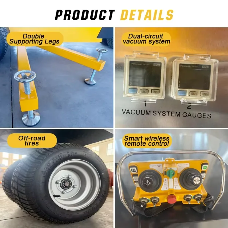 Electric 300kg-400kg Vacuum Lift Robot CE Certified Remote Control 12-Month Warranty New Condition