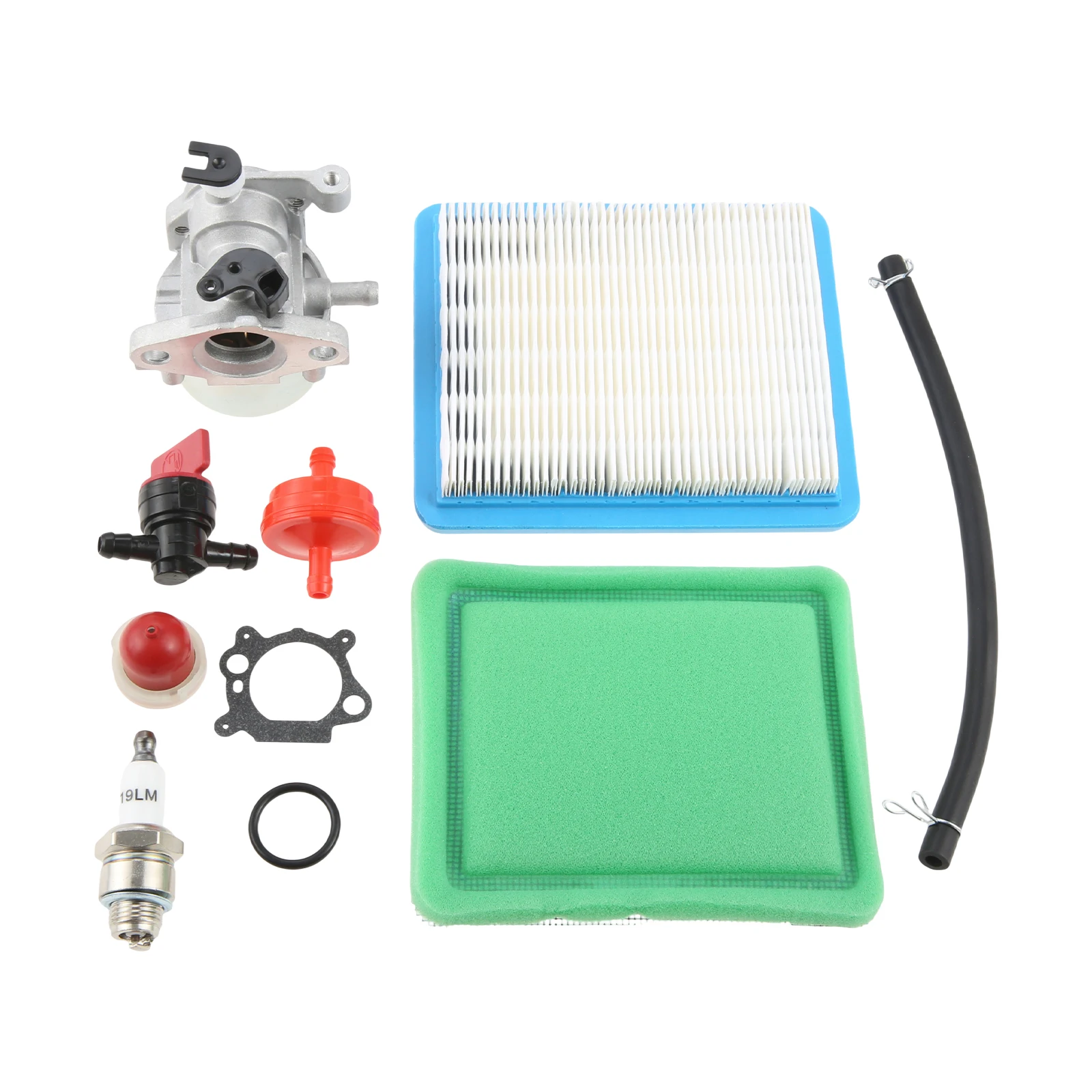 799866 Carburetor Set 491588s Air Filter 493537S Valve Gasket for Briggs & Stratton 799871 790845 796707 794304 6.75hp 190cc 675