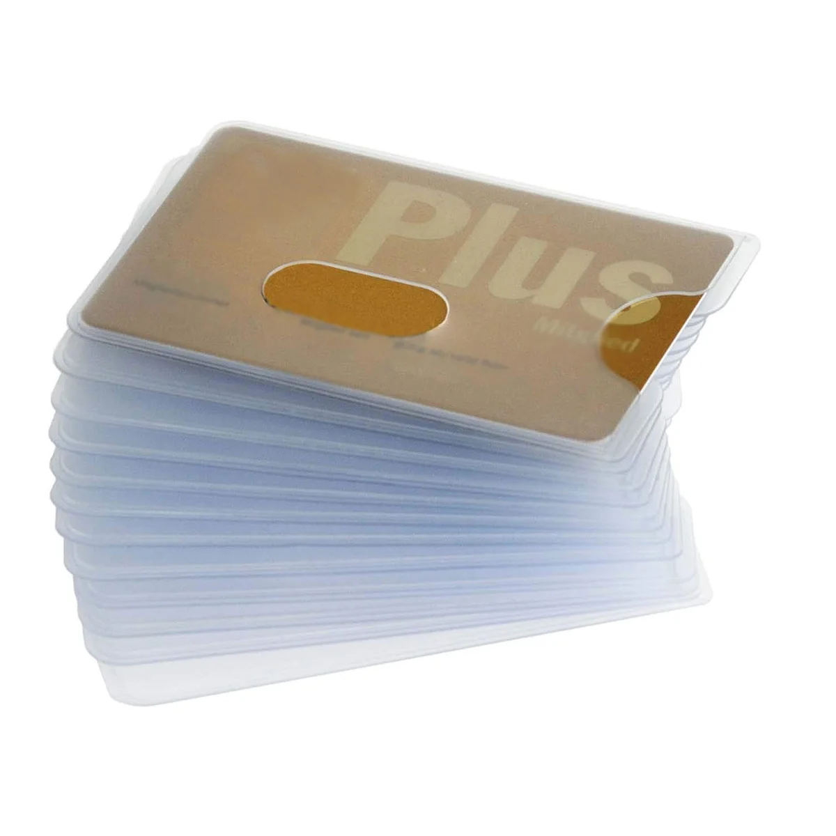 12pcs Id Holder Transparent Plastic Certificate Cover For Bus Bank Card Protection Organizer Frosty White Secure Storage