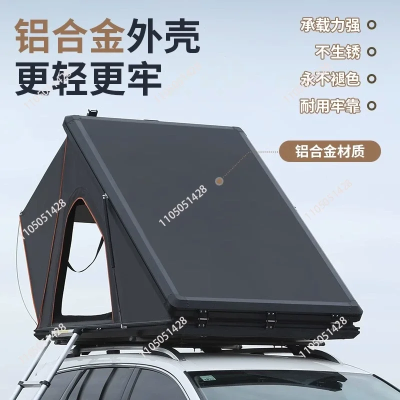 SAN HIMA Easy Setup Aluminum Hardshell Car Rooftop Tent Waterproof Lightweight Roof Top Tent for 4x4 Offroad Camping Overlanding