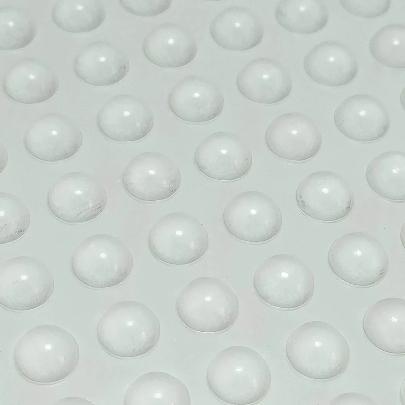 Q5WA 10 Pcs Adhesive Round Silicone Rubber Bumpers Soft Transparent Anti Slip