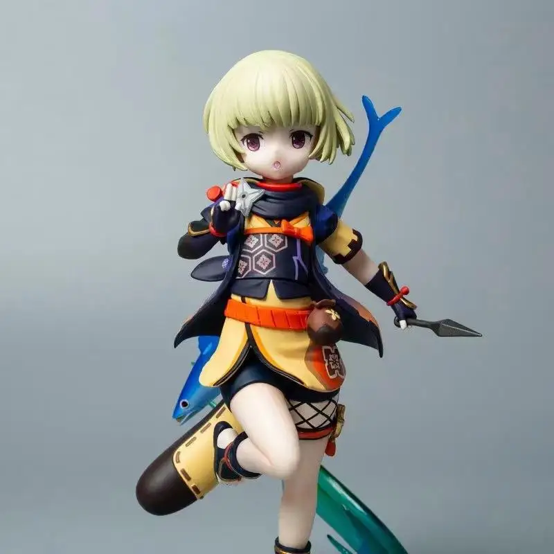 Figura de Anime Genshin Impact Sayu, estatua de acción Gk, modelo de muñeca, colección de Pvc, adorno, decoración del hogar, juguetes, regalo, 19cm