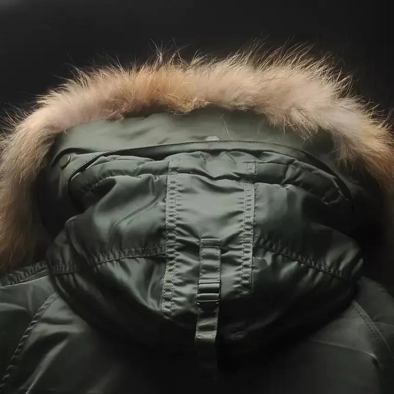 Parka militar de campo de nieve para hombre, abrigo del ejército de algodón N3b a prueba de frío de 1,5 kg, abrigo táctico grueso con capucha para exteriores, Invierno