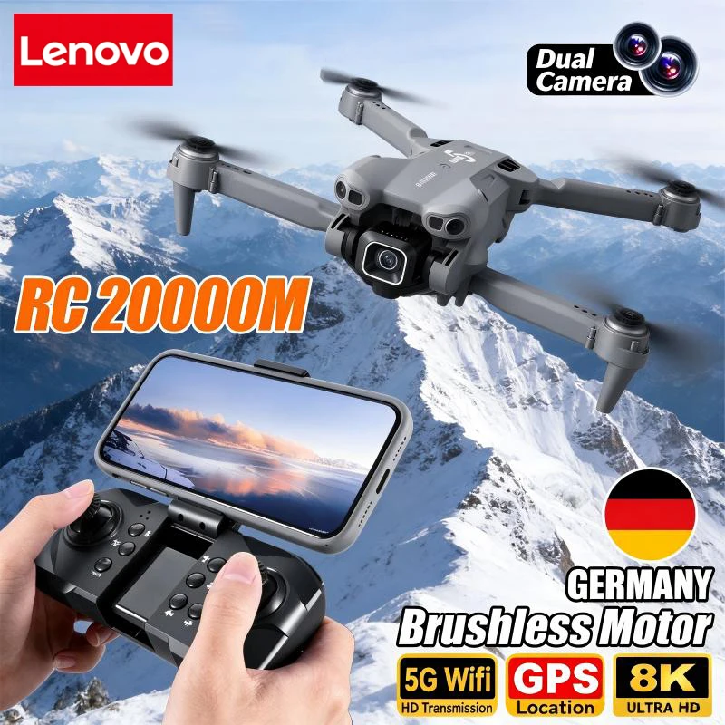 Lenovo MIni 5 Pro Drone 8K Aerial HD Dual Camera 2.4G WIFI Brushless Power Intelligent Obstacle Avoidance Remote Control Drone