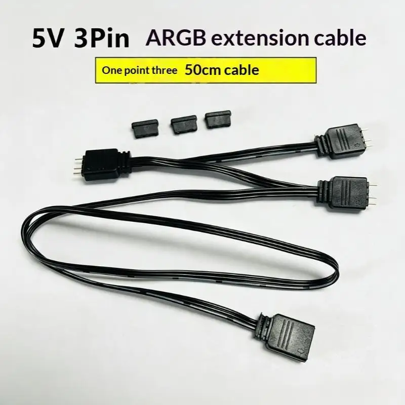 652F 5V 3Pin VDG To 5V 3Pin ARGB SYNC Adapter Cable Motherboard Cooling Fan Accessory