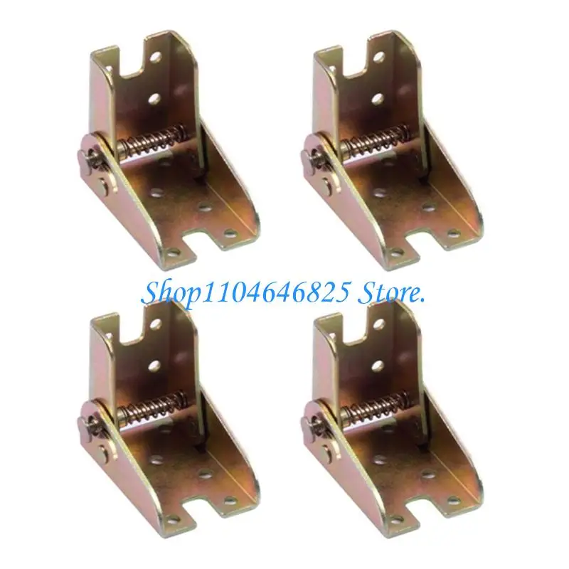 4Pcs Self-locking Hinge 90 Degrees Folding Table Extension Support Bracket Furniture Hardware for Tables Workbenchs Chair