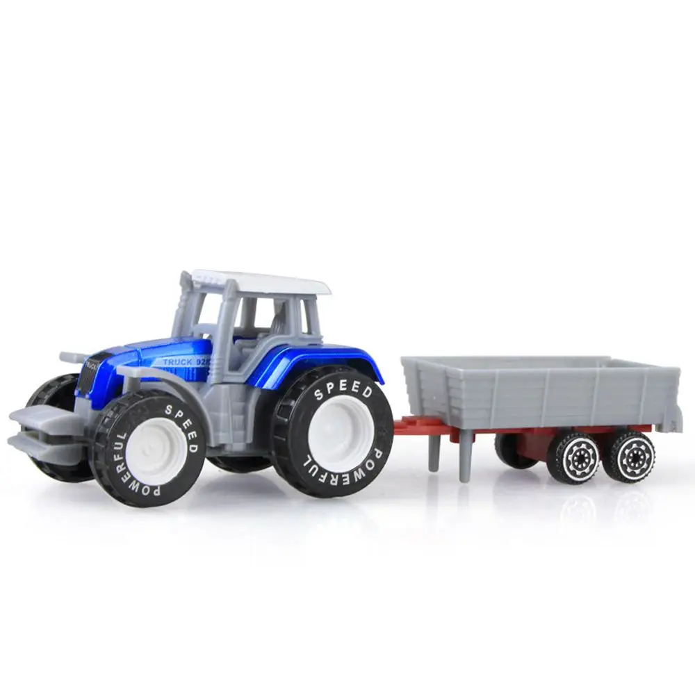 ABS plastic 1 st Legering Tractor Educatief Bulldozer Modellen Techniek Auto Model Model Auto Tractor Boer Voertuig