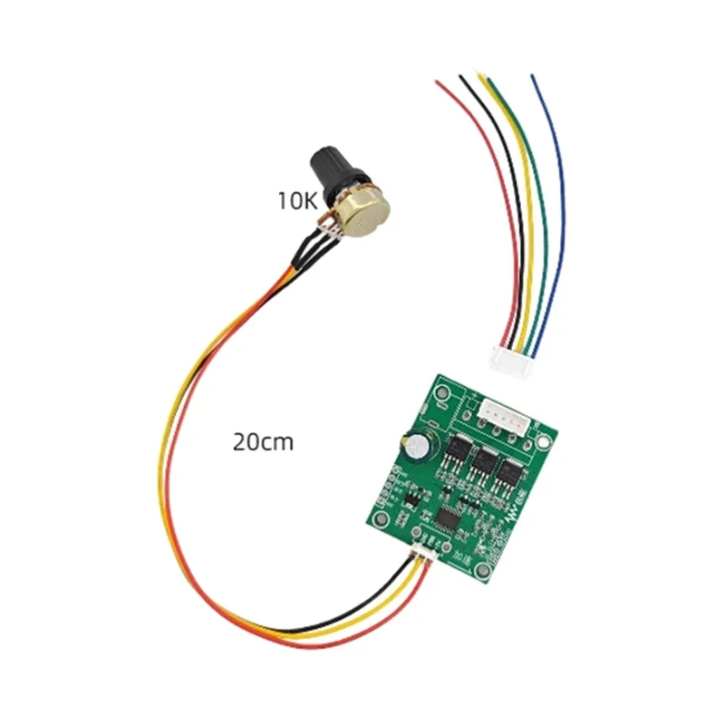 3-Phase Brushless Motor Driver 12-24V 50-75W PWM Speed Controller for HDD Fan Industrial Cooling ESC with Overcurrent Protection