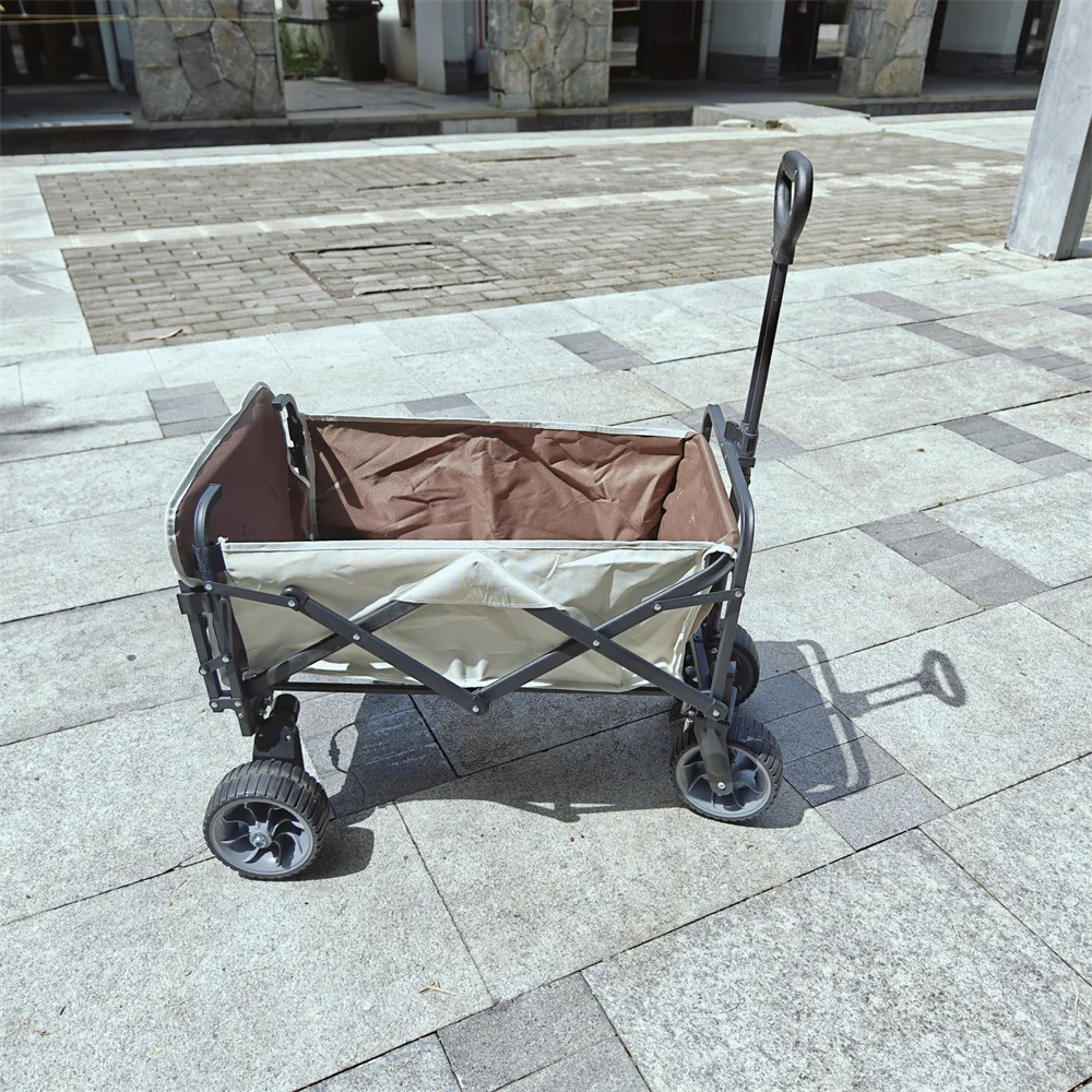 รถเข็นแคมป์ปิ้งไฟฟ้าควบคุมระยะไกลรุ่นแรกของโลก รถเข็นเดินทางขนาดเล็กสำหรับกิจกรรมกลางแจ้ง เหมาะสำหรับการช้อปปิ้งและจัดเก็บของสำหรับผู้ปกครองและเด็ก