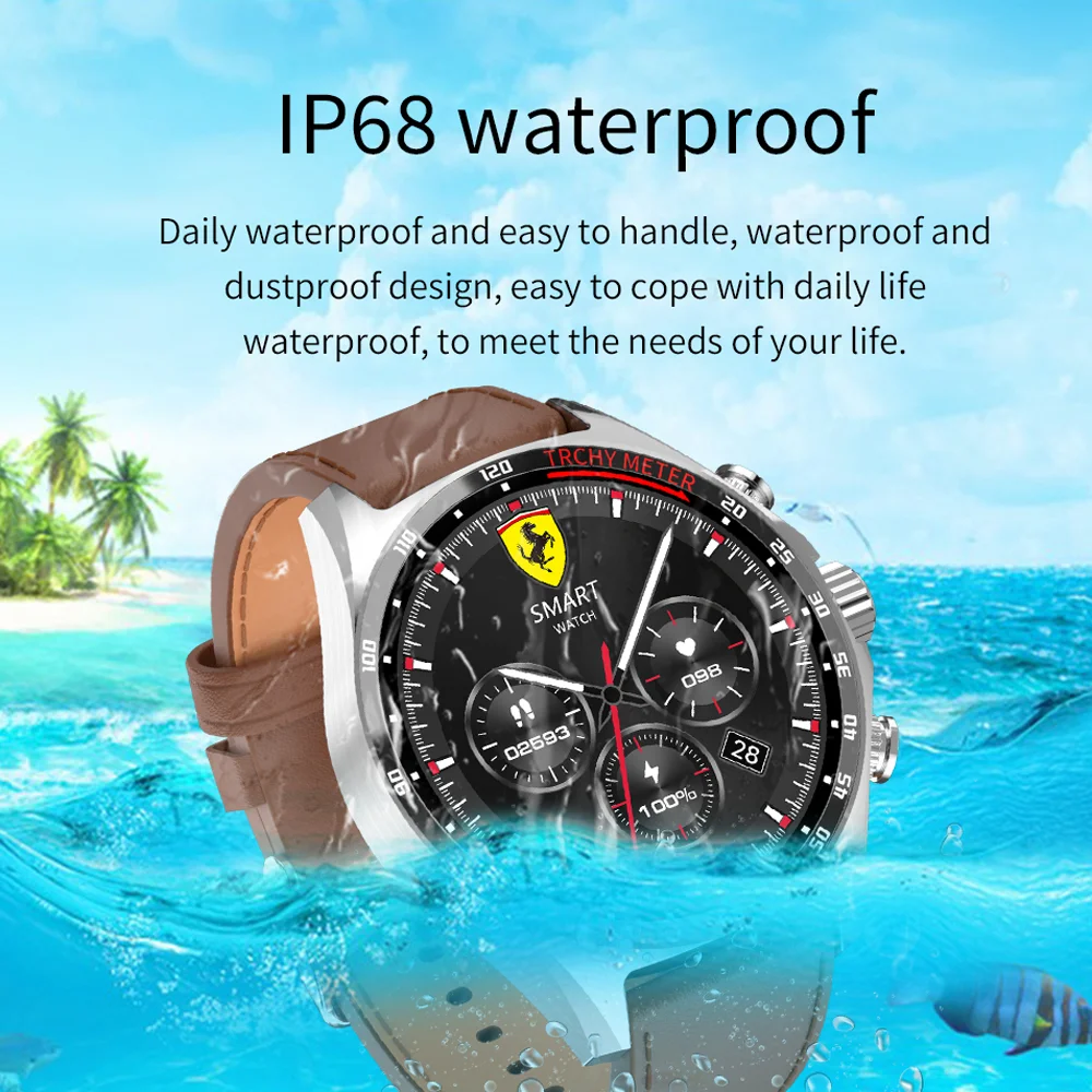 Sk27 neue Männer Bluetooth Anruf Smart Watch NFC wasserdicht Fitness-Tracker Herzfrequenz Frauen Outdoor-Kompass Sport wasserdicht