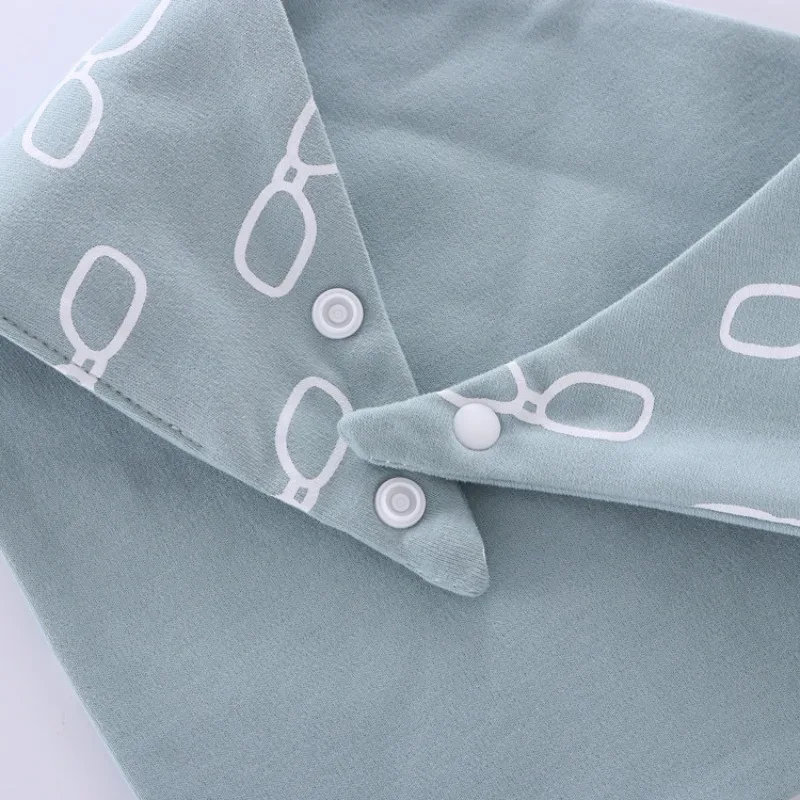 وشاح مثلث للأطفال مريلة قطنية وشاح لعاب مزدوج مريلة النسخة الكورية وشاح مثلث ناعم مريلة متعددة الألوان #4