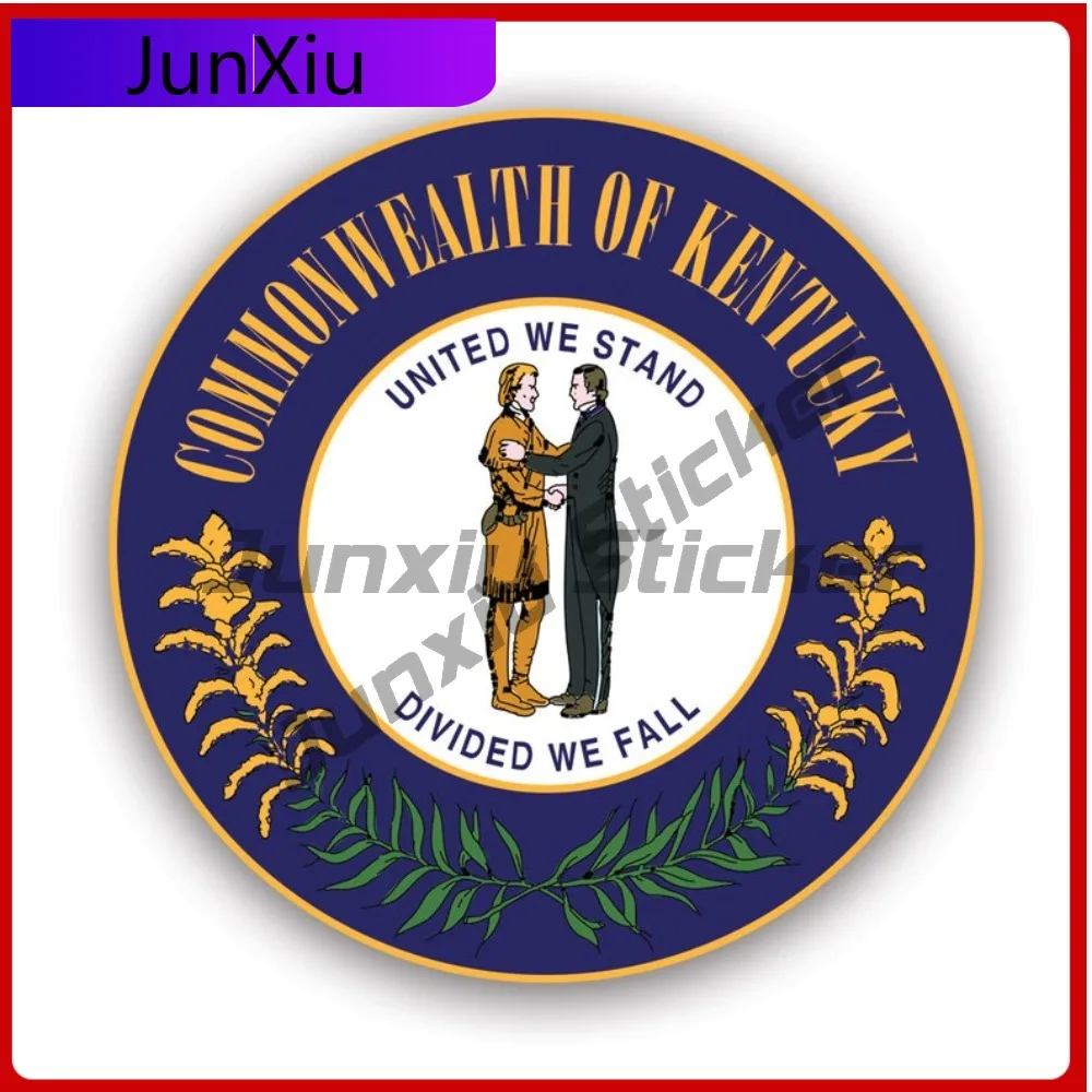 

Kentucky State Seal Sticker Uv Protected Decals State Commonwealth State Flag Patriotic Car Sticker Vinyl Decal Die Cut Sun