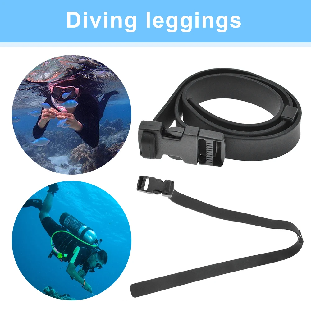 Diving Knives Belt Quick Release Rubber Knife Strap Adjustable Scuba Diving Knife Holder for Outdoor Spearfishing Snorkeling