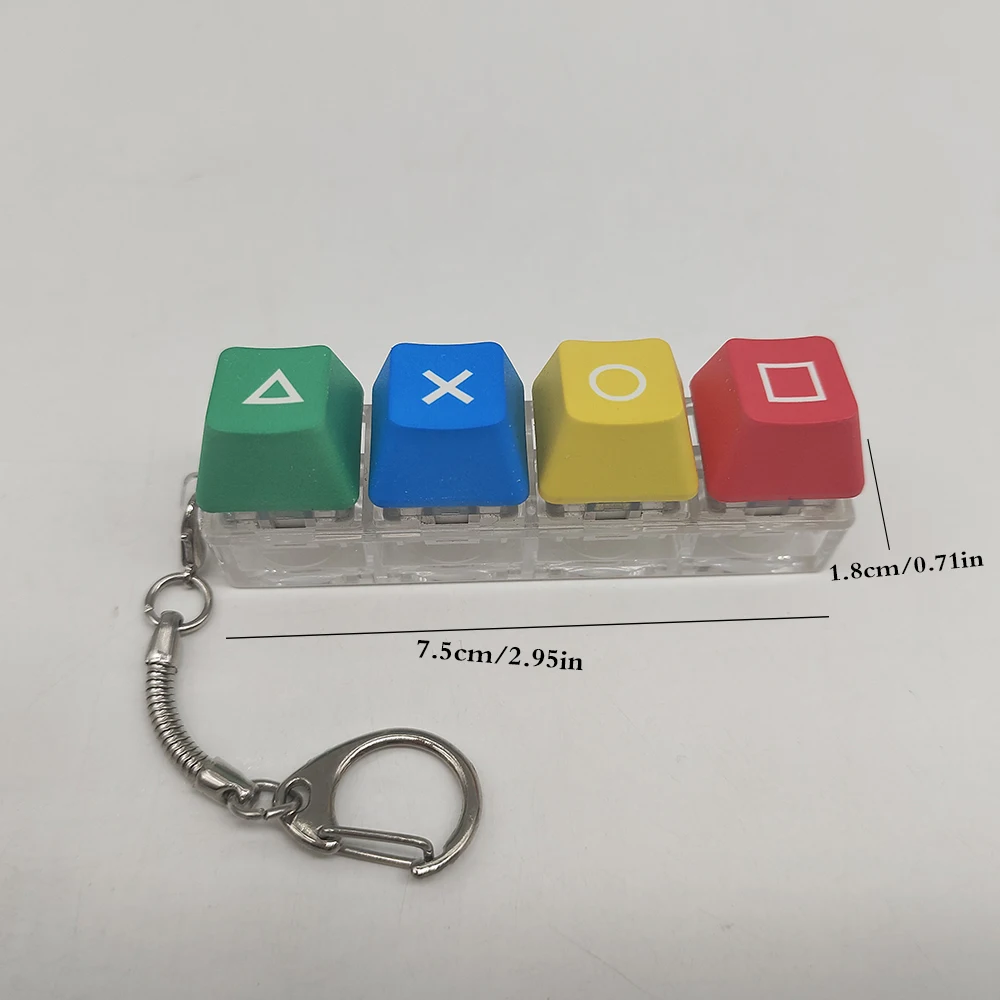 Mechanical Keyboard Key Cap Shaft Tester Keychain Key Ring Fingertip Press Dlow Pressure Toy Novelty Toy